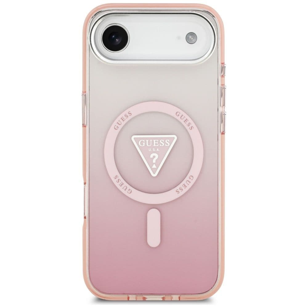 Guess IML Gradient Triangle Logo MagSafe pro iPhone 17 Air růžový - náhled 2