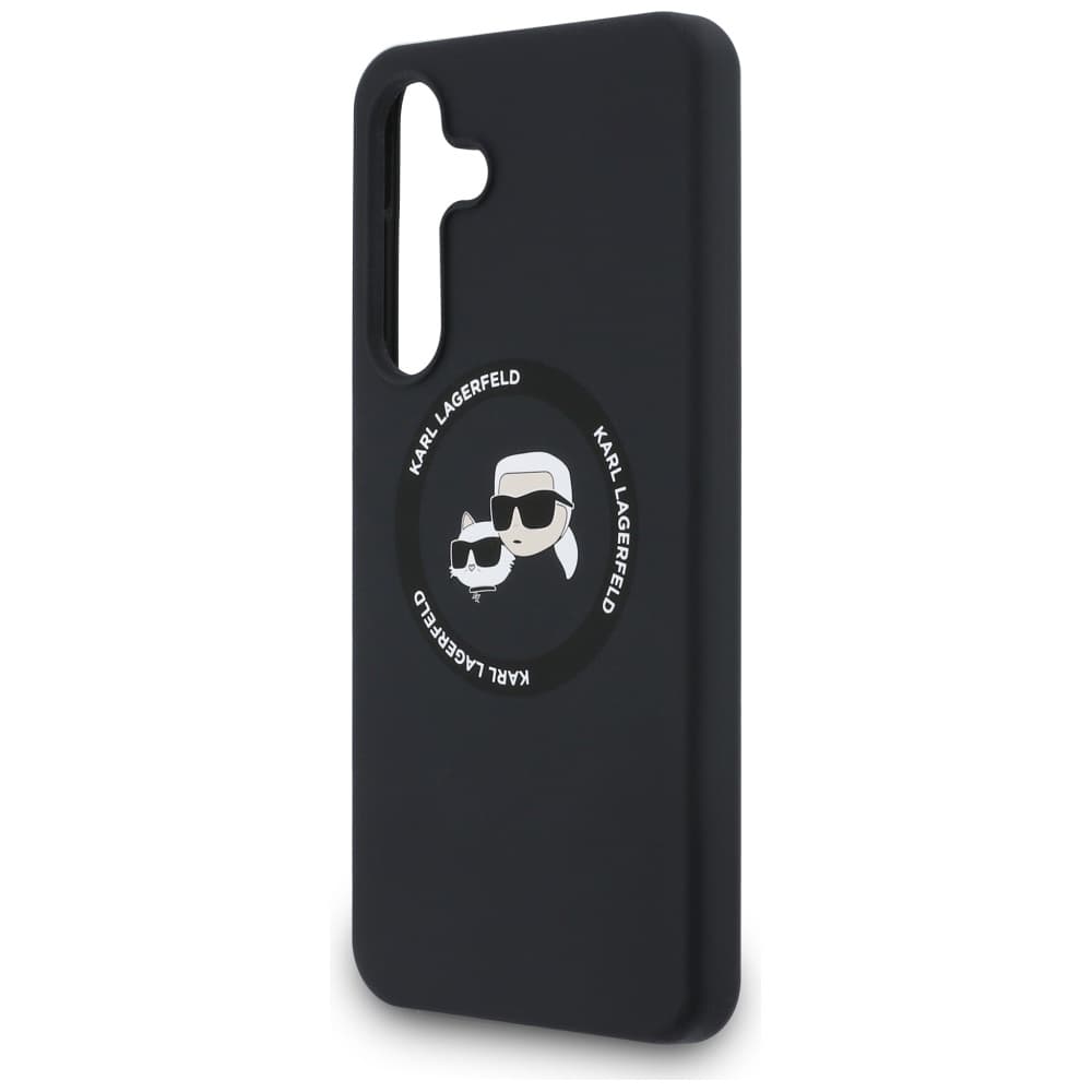 Karl Lagerfeld silikonové KC Heads MagSafe pro Samsung Galaxy S25 FE černé - náhled 2