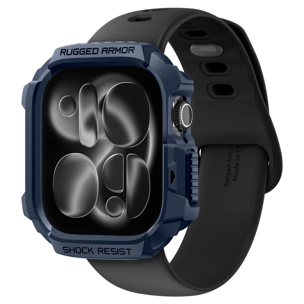 Spigen - Rugged Armor V2 - Apple Watch 10 42mm / Watch 11 42mm - námořnická modrá - náhled 2