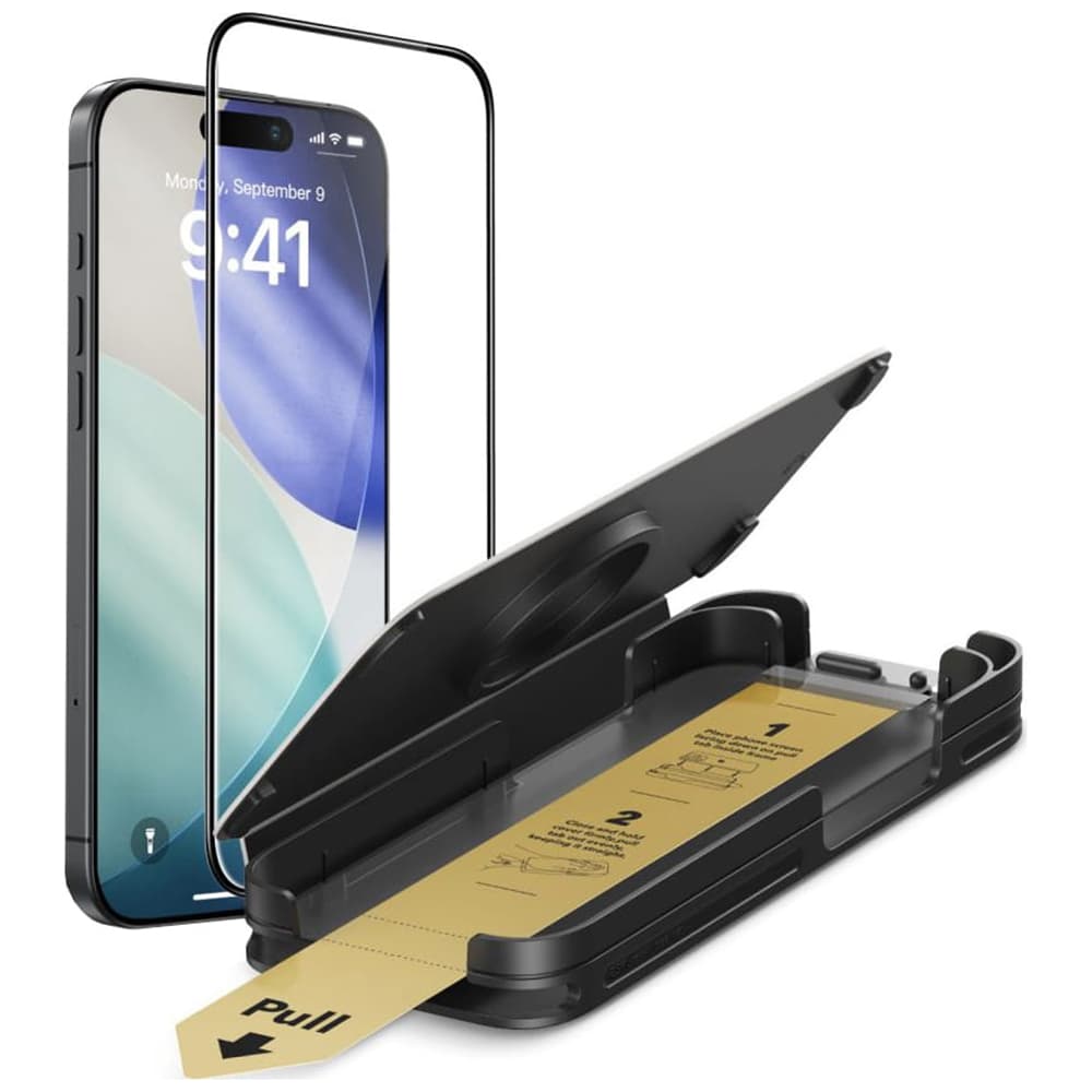 ESR - Corning Gorilla Glass UltraFit™ - iPhone 17 Pro - černá - náhled 2