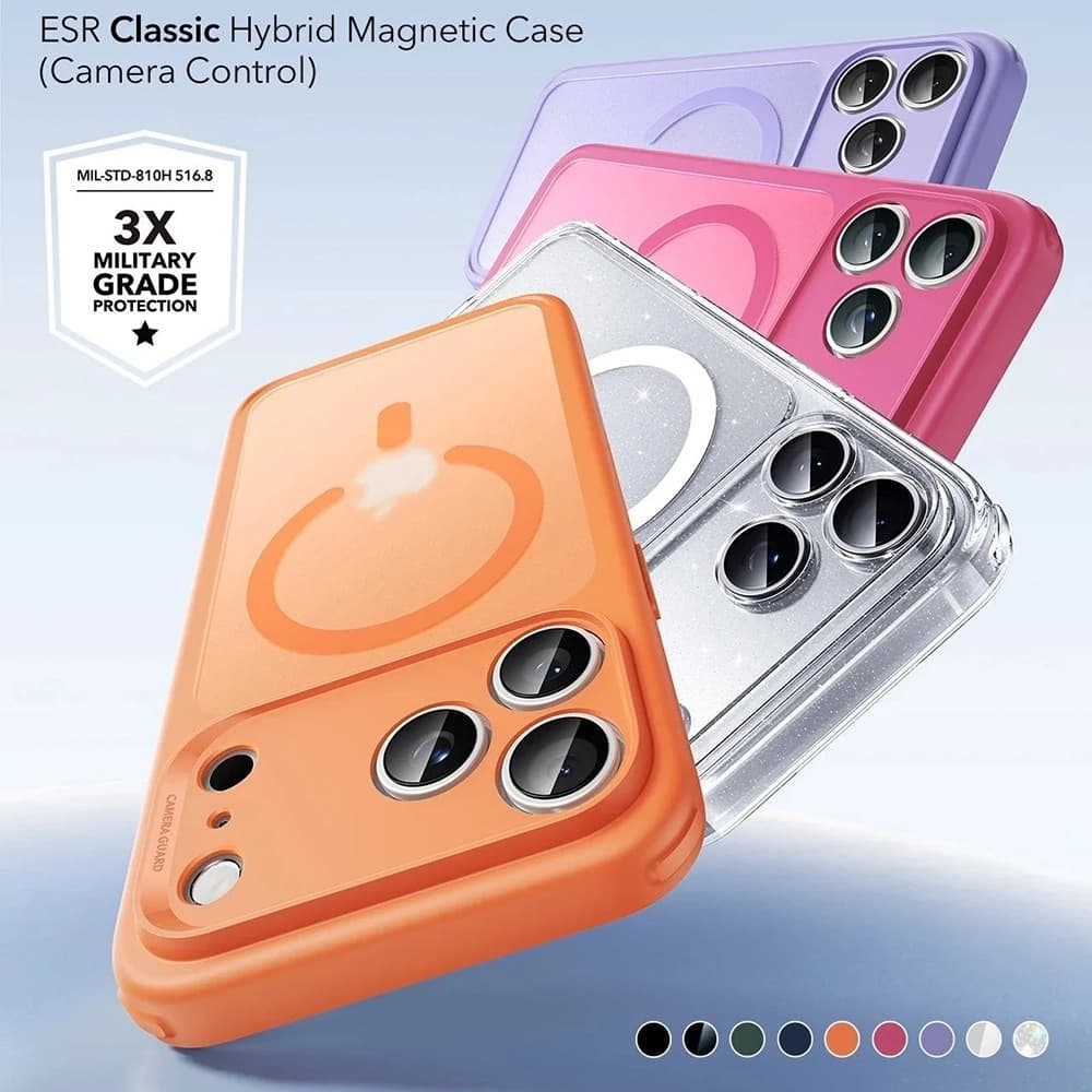 ESR Classic Hybrid HaloLock pro iPhone 17 Pro matná oranžová - náhled 2