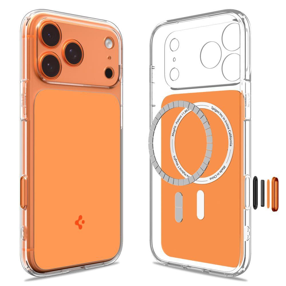 Spigen - Ultra Hybrid T MagSafe - iPhone 17 Pro - lesklá oranžová - náhled 2