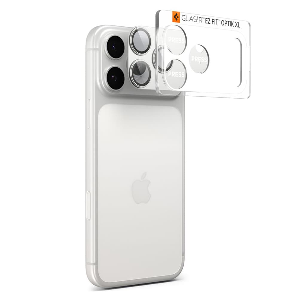 Spigen - Optik.tR EZ Fit Pro XL sklo fotoaparátu - iPhone 17 Pro - Silver - náhled 2