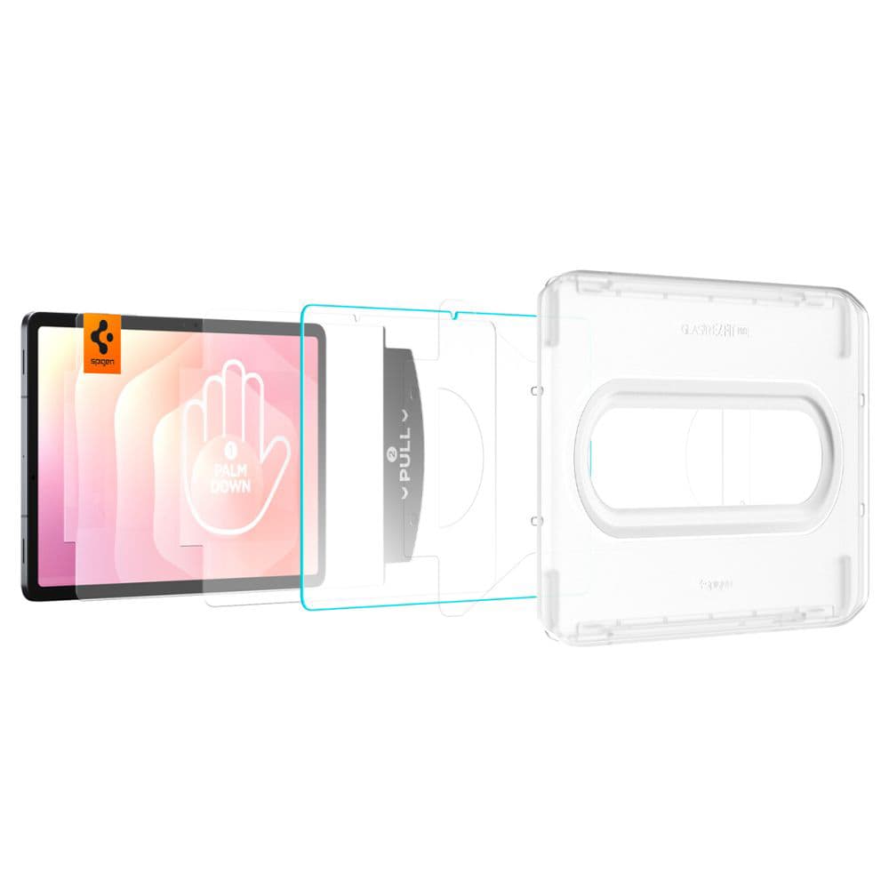 Spigen – Glas.TR EZ-FIT Pro – Samsung Galaxy Tab S11 – Clear - náhled 2