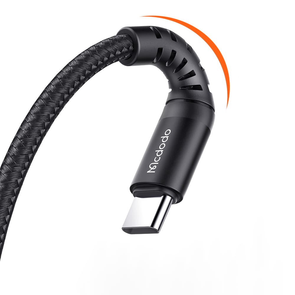 Mcdodo – datový kabel (CA-2271) – USB na Type-C, nylonové opletení, hliníková slitina, podpora QC4.0/3.0, 1m – černý - náhled 2