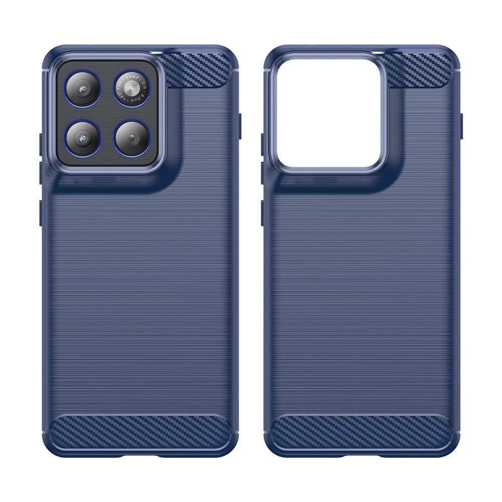 Techsuit - karbonový silikon - Motorola Edge 70 - modrý - náhled 2