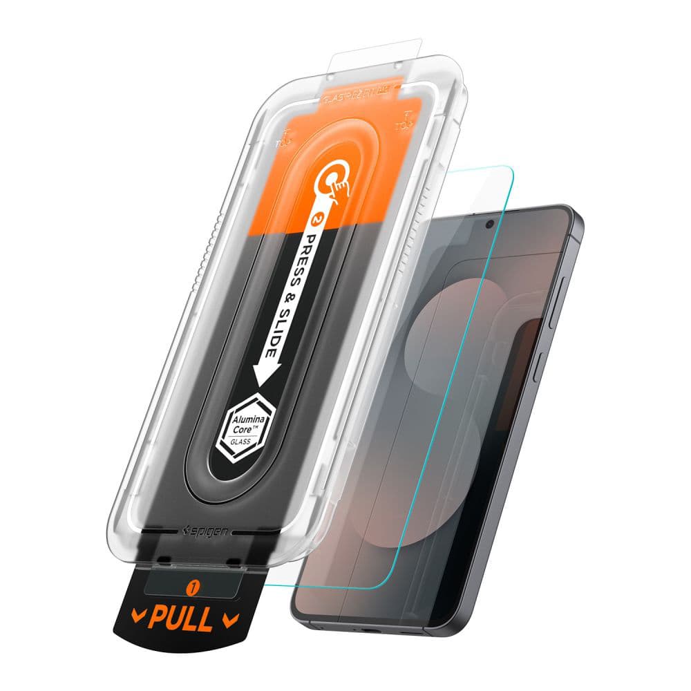 Spigen - Glas.tR EZ-FIT Pro HD (2 balení) - Samsung Galaxy S25 FE - čirý - náhled 2