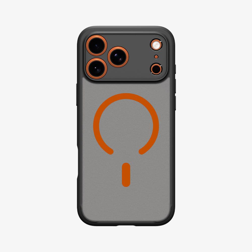 Spigen - Ultra Hybrid MagSafe - iPhone 17 Pro Max - Frost Black / Orange - náhled 2
