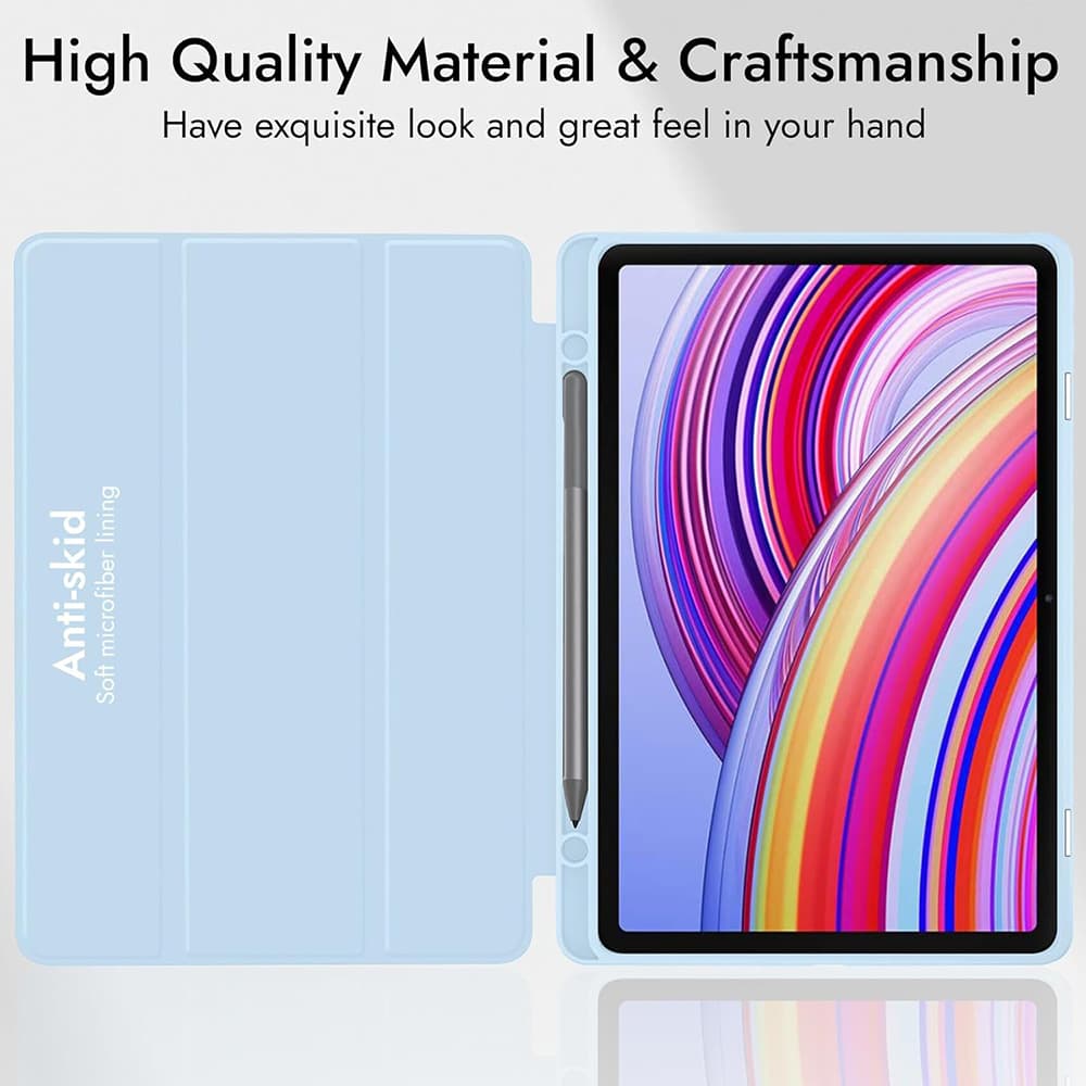 Techsuit – Flex Trifold (s držákem na tužku) – Xiaomi Redmi Pad 2 Pro – fialová - náhled 2