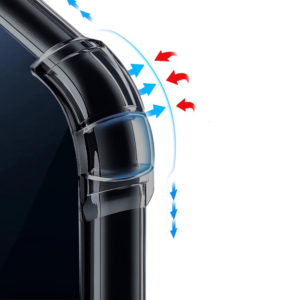 Techsuit – nárazuvzdorný čirý silikonový MagSafe – Huawei Pura 80 Ultra – čirý - náhled 2
