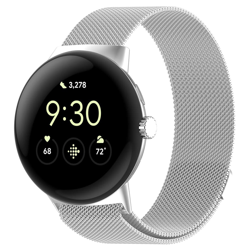Techsuit - řemínek na hodinky (W009) - Google Pixel Watch 4 45mm - stříbrný - náhled 2