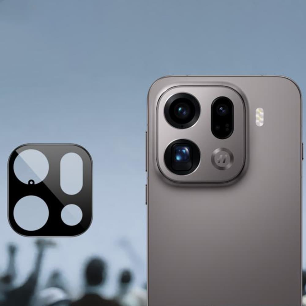 Techsuit – celosklo fotoaparátu – Oppo Find X9 Pro – černé - náhled 2