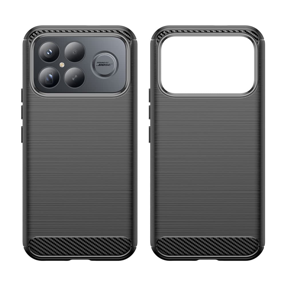 Techsuit – karbonový silikon – Xiaomi Poco F8 Ultra – černá - náhled 2