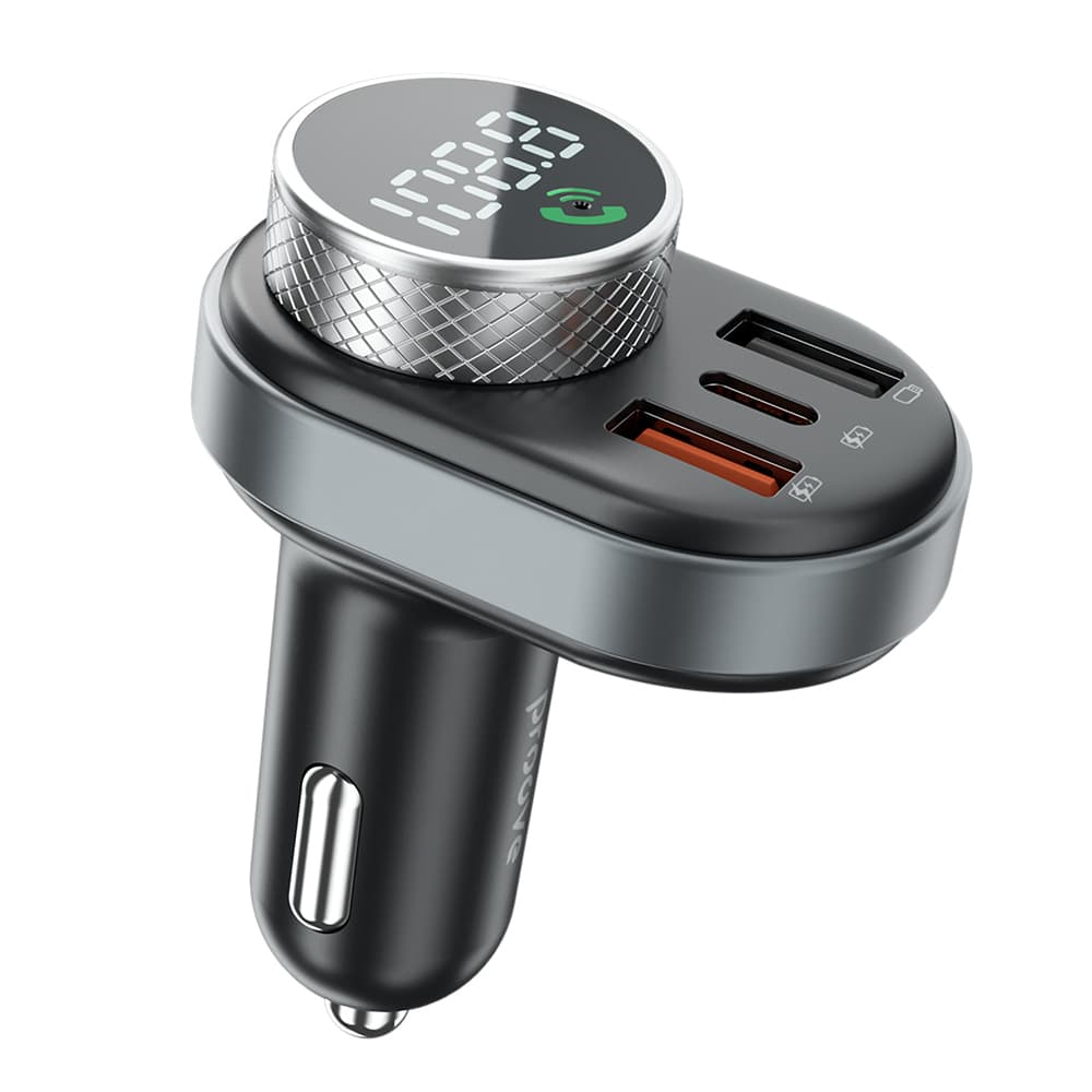 Proove - nabíječka do auta s FM modulátorem (FMSL30110001) - USB, Type-C, U-Disk, TF, Bluetooth 5.4, rychlé nabíjení, 30 W - černá - náhled 2