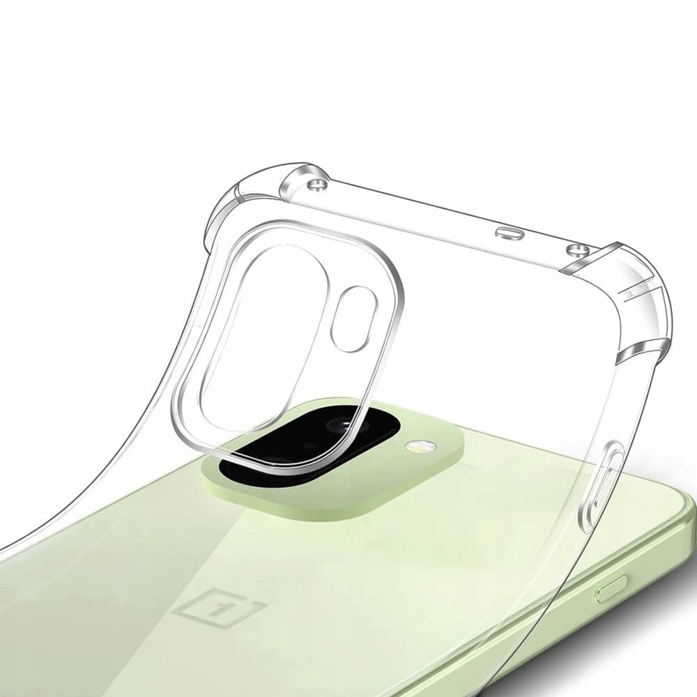 Techsuit – nárazuvzdorný průhledný silikon – OnePlus 15R – průhledný - náhled 2