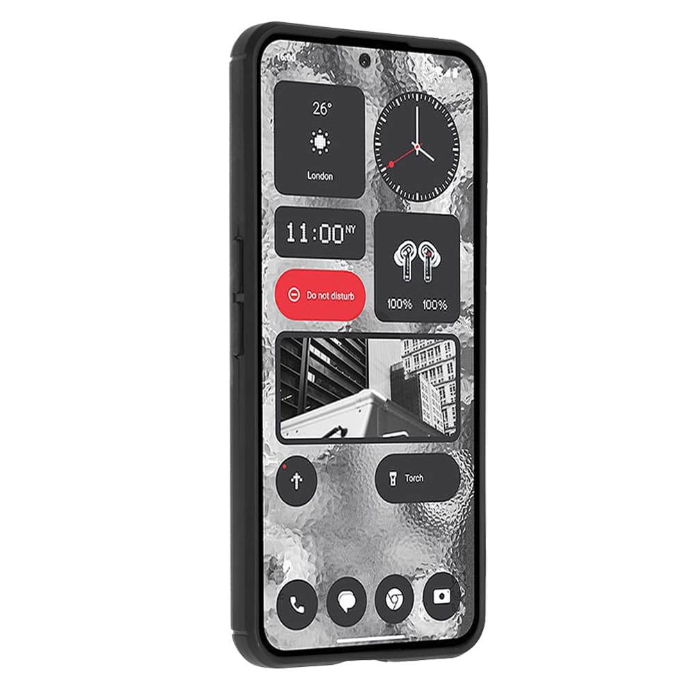 Techsuit Karbon Silikon Nothing Phone (2) Black - náhled 2