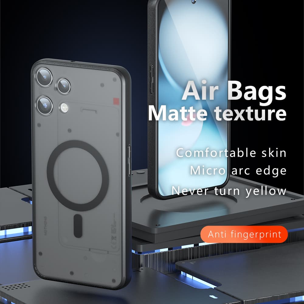 Techsuit – PureFrost MagSafe – Nothing Phone (3a) Lite – Frosted Black - náhled 2