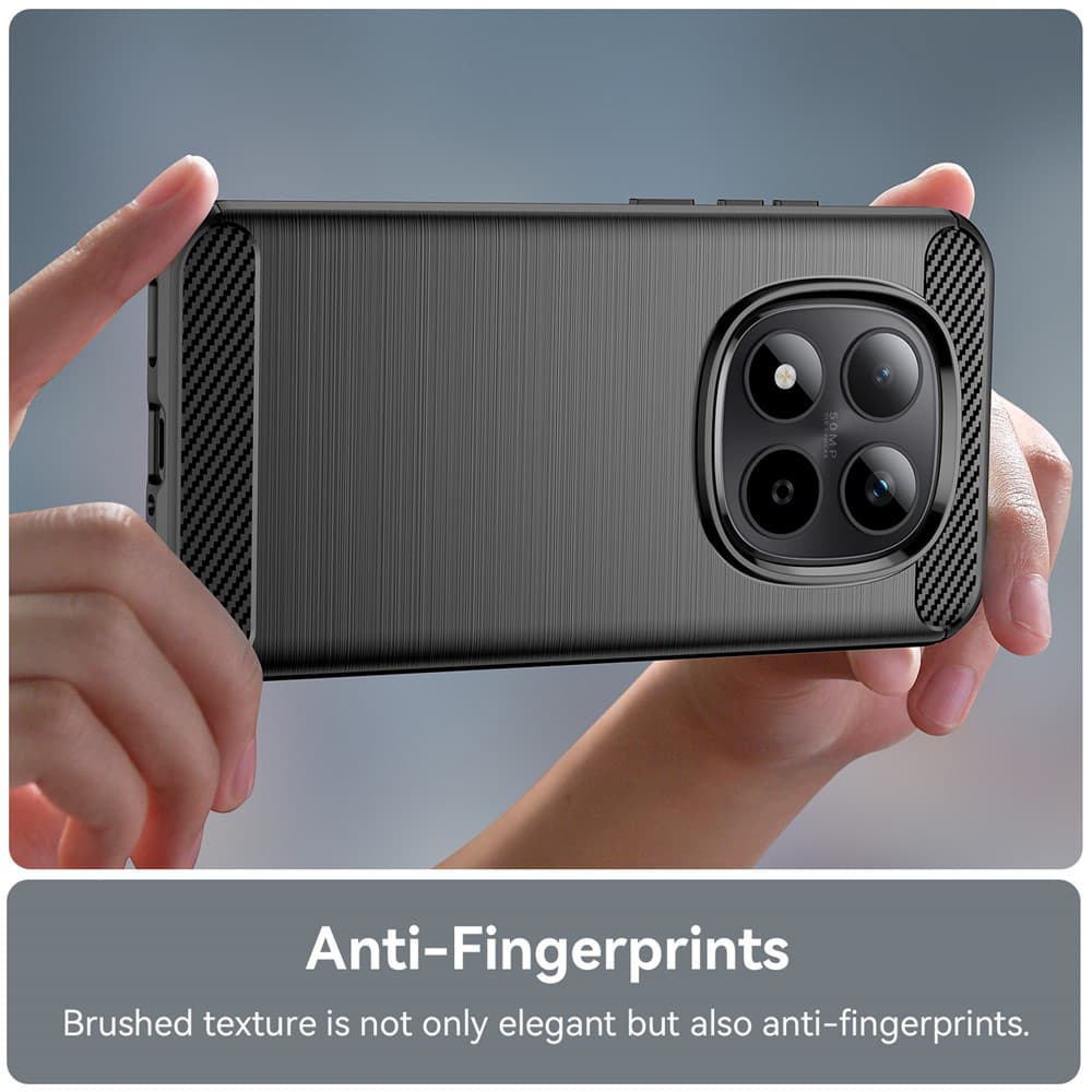 Techsuit - karbonový silikon - Xiaomi Redmi Note 15 5G / Note 15 4G / Poco M8 5G - černá - náhled 2