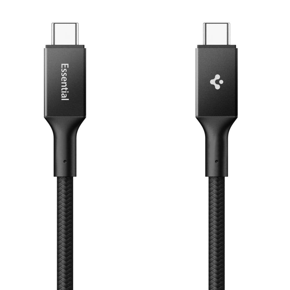 Kabel Spigen - Data Cable Essential EB10015CC (ACA10421) - Fast Charging, Type-C, 100W, 5Gbps, E-Marker Chip, 1.5m Černý - náhled 2
