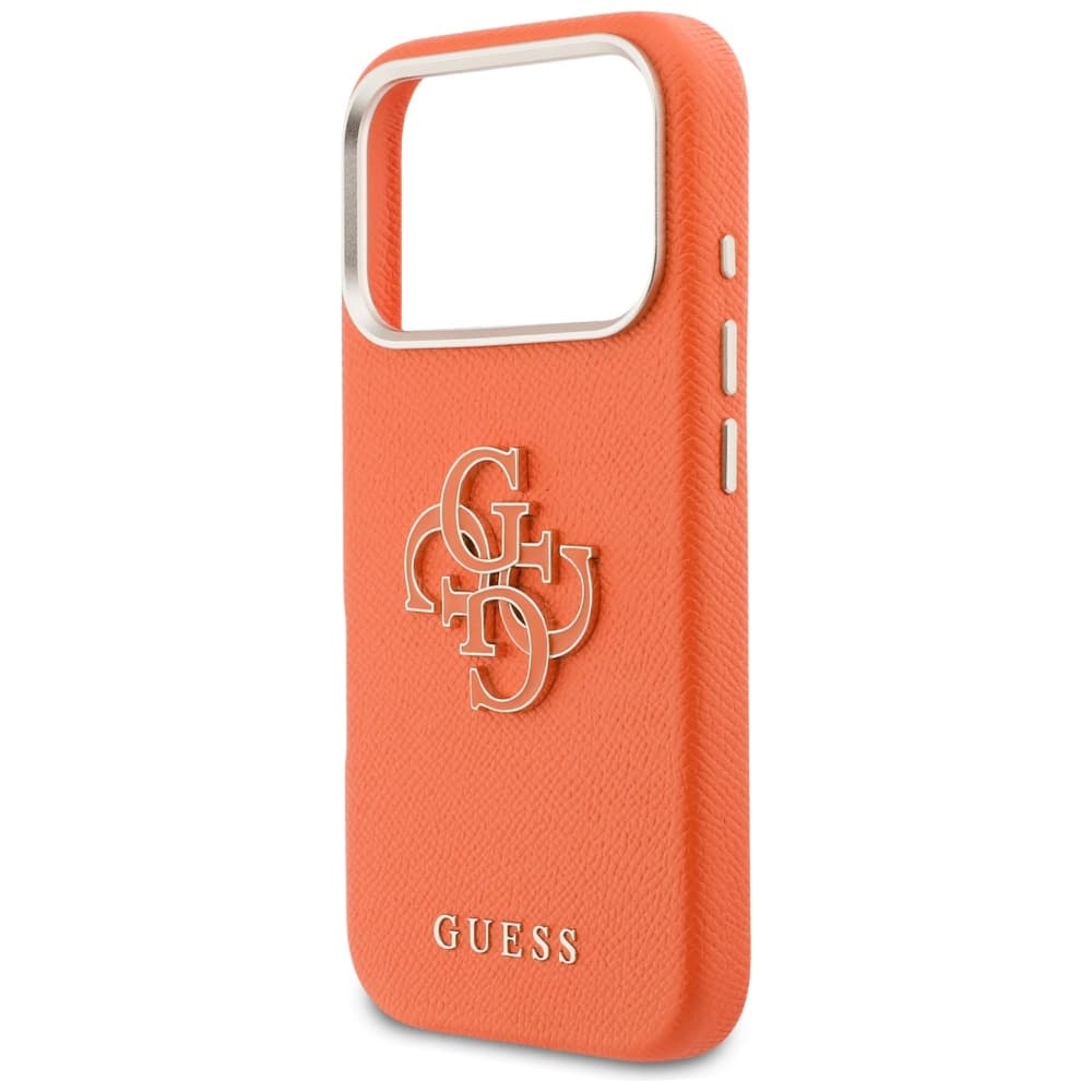 Guess - pevné pouzdro Resin Logo (GUHCP17L5PS4RGGO) - iPhone 17 Pro - oranžová - náhled 2