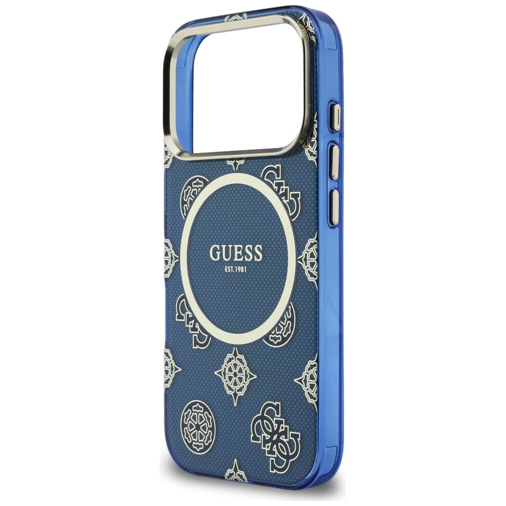 Guess IML Peony Dot MagSafe (GUHMP17L5HPOEDB) pro iPhone 17 Promodrá - náhled 2