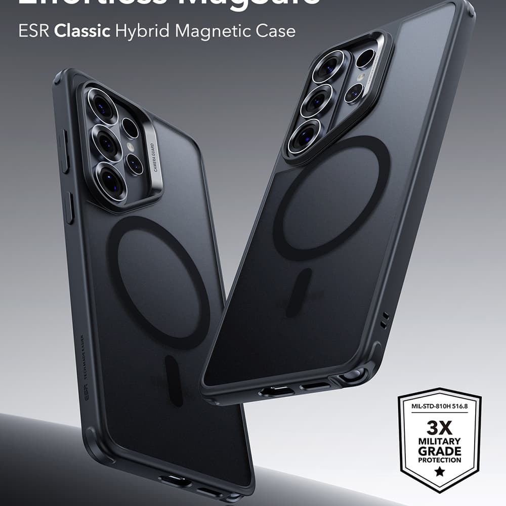 ESR Classic Hybrid HaloLock pro Samsung Galaxy S26 Ultra, matně černá - náhled 2