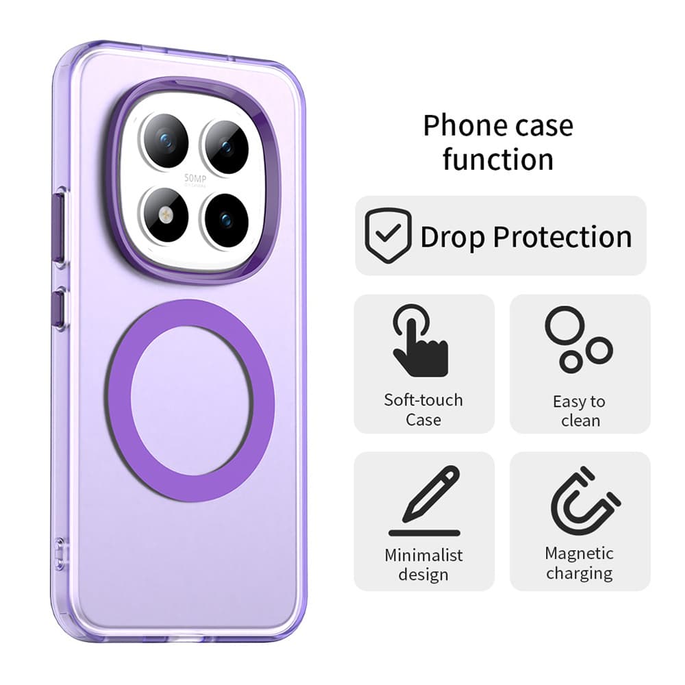 Techsuit - CandyCase MagSafe - Xiaomi Redmi Note 15 Pro+ 5G / Poco M8 Pro 5G - Fialová - náhled 2
