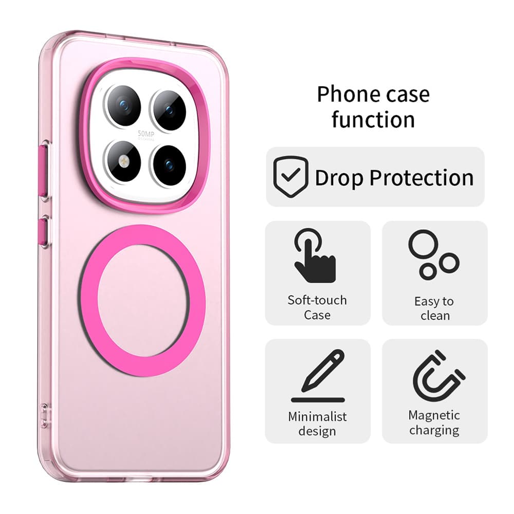Techsuit - CandyCase MagSafe - Xiaomi Redmi Note 15 Pro+ 5G / Poco M8 Pro 5G - Růžová - náhled 2
