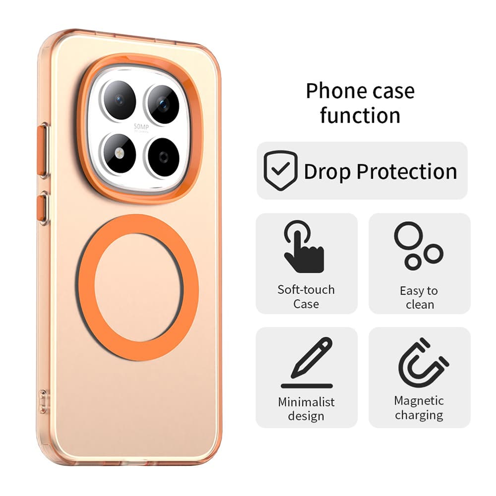Techsuit - CandyCase MagSafe - Xiaomi Redmi Note 15 Pro 5G - Oranžová - náhled 2