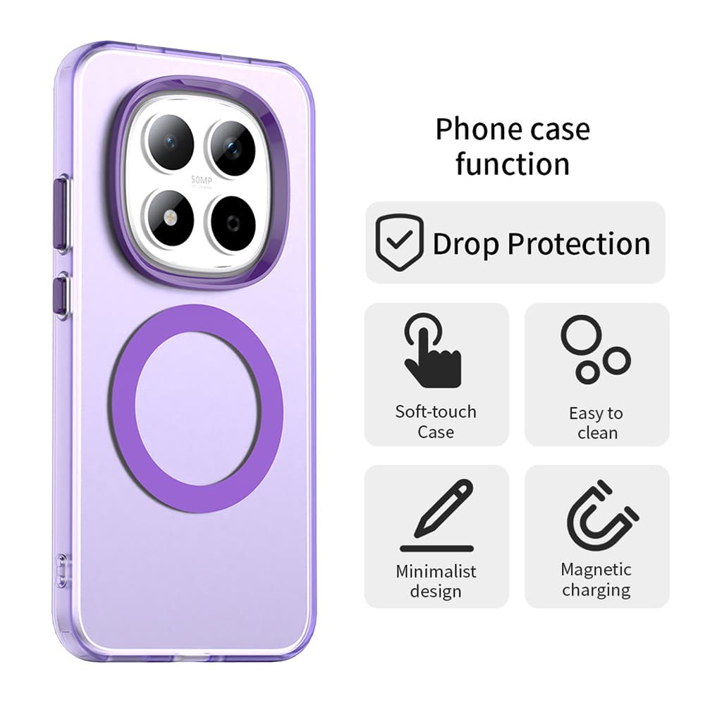 Techsuit - CandyCase MagSafe - Xiaomi Redmi Note 15 Pro 5G - Fialová - náhled 2