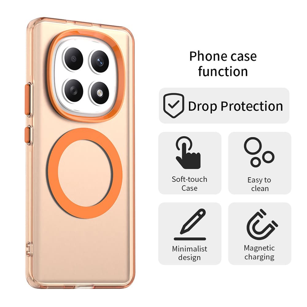 Techsuit - CandyCase MagSafe - Xiaomi Redmi Note 15 5G / Note 15 4G / Poco M8 5G - Oranžová - náhled 2
