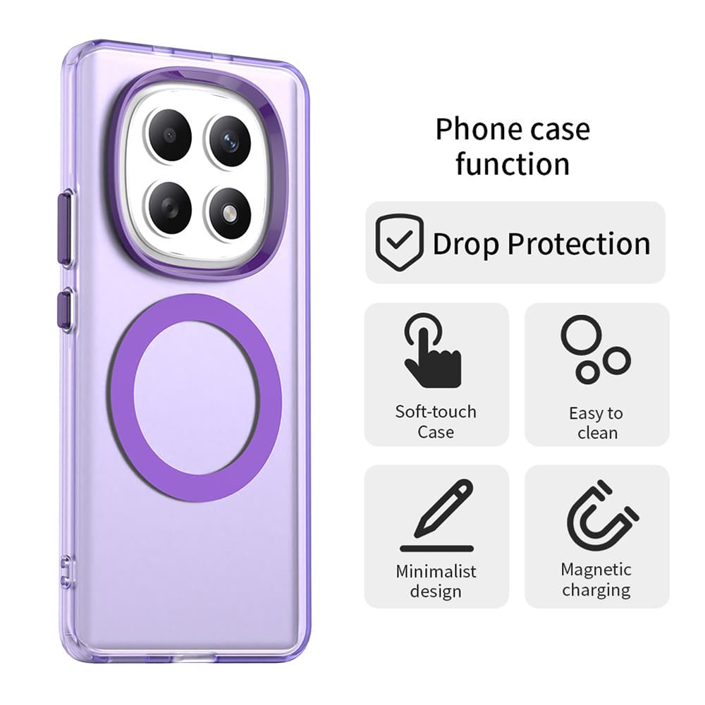 Techsuit - CandyCase MagSafe - Xiaomi Redmi Note 15 5G / Note 15 4G / Poco M8 5G - Fialová - náhled 2