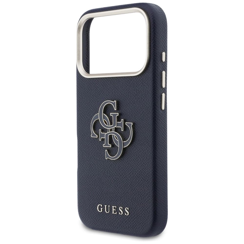 Guess - Pevný kryt Resin Logo (GUHCP17X5PS4RGGB) - iPhone 17 Pro Max - Modrá - náhled 2