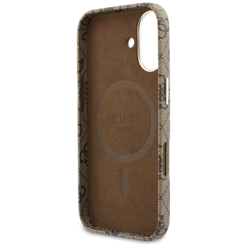 Guess - Kryt 4G Script MagSafe (GUHMP17S5P4FWMSW) - iPhone 17 - Hnědá - náhled 2