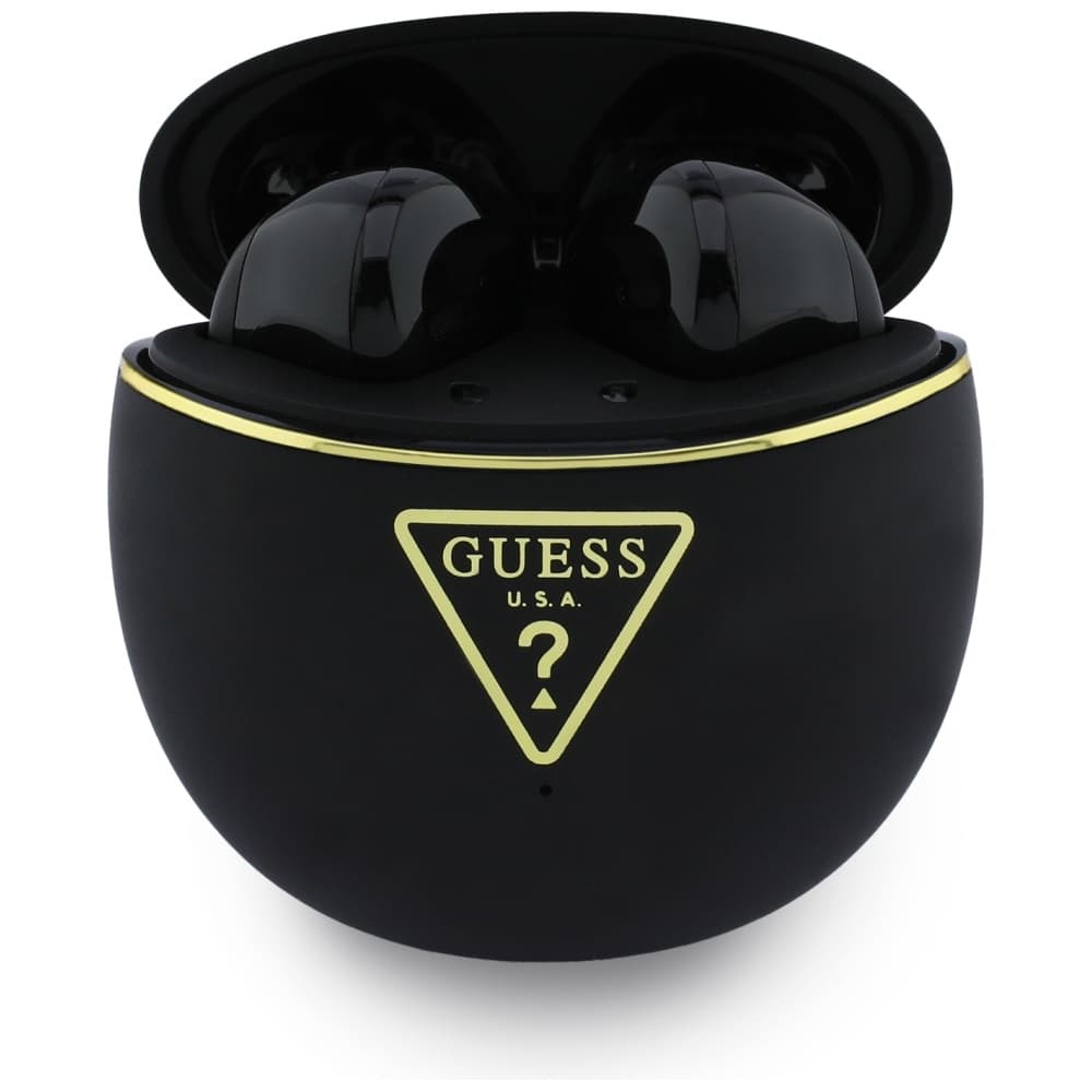 Guess - Bezdrátová sluchátka do uší Script Print (GUTWSA15HETK) - Do uší, Bluetooth, TWS, Malý kulatý design - Černá - náhled 2