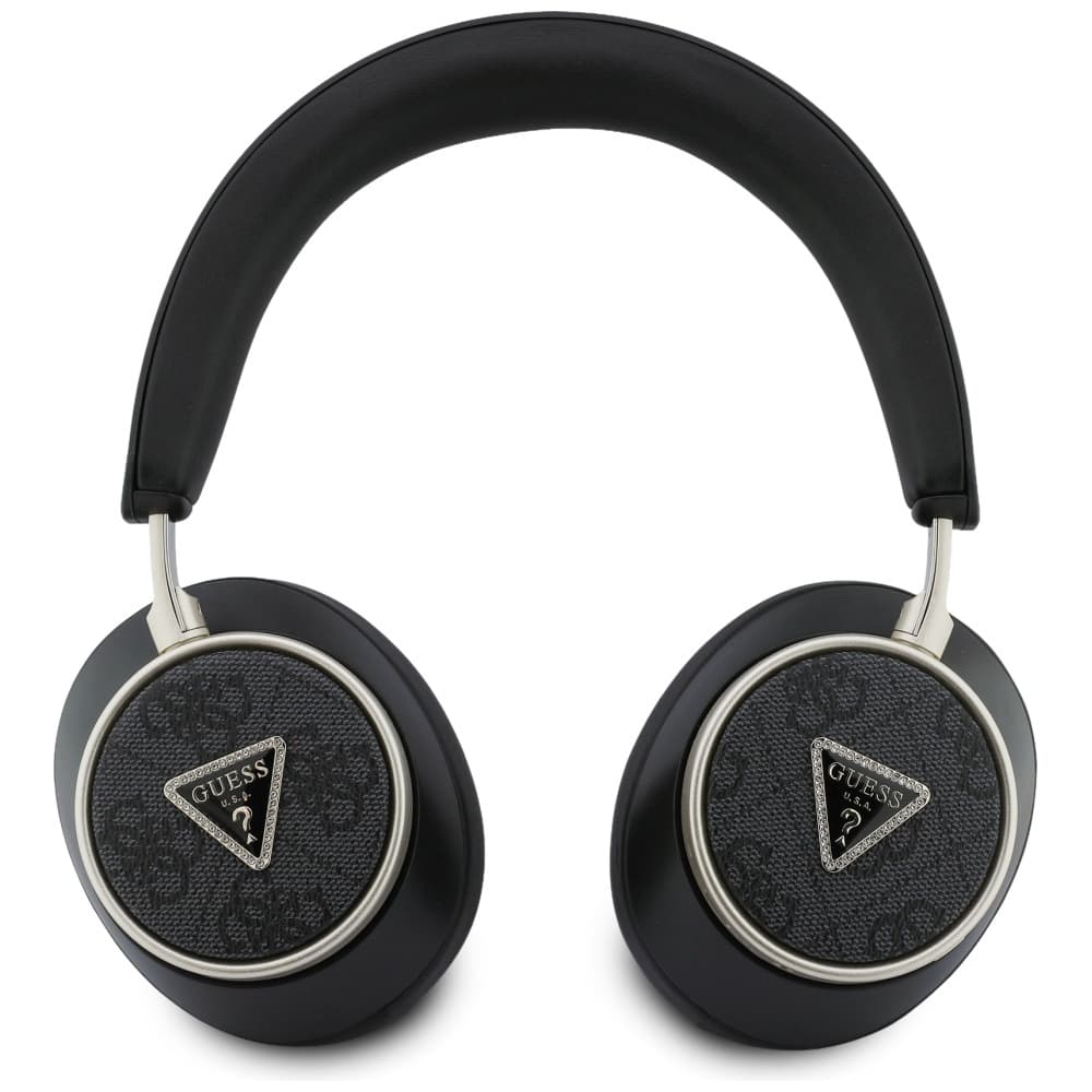 Guess - Bezdrátová sluchátka 4G Triangle Logo (GUBHC15P4MRCTK) - Bluetooth, ENC, Přes uši, Eko-kůže - Černá - náhled 2