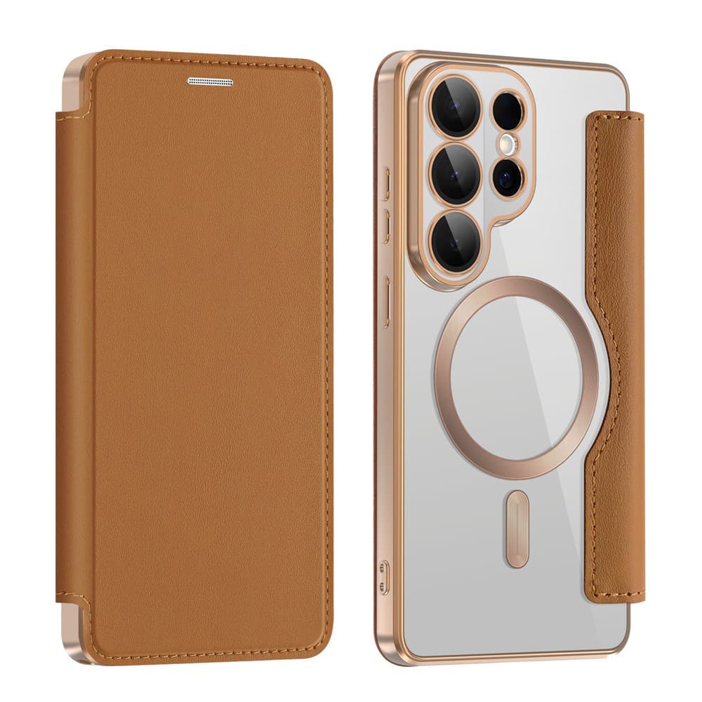 knížkové pouzdro Techsuit SmartMag pro Samsung Galaxy S26 Ultrahnědá - náhled 2