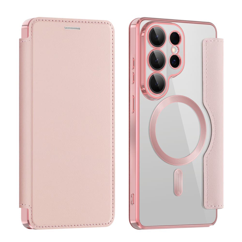 Techsuit - knížkové pouzdro SmartMag pro Samsung Galaxy S26 Ultra - růžová - náhled 2