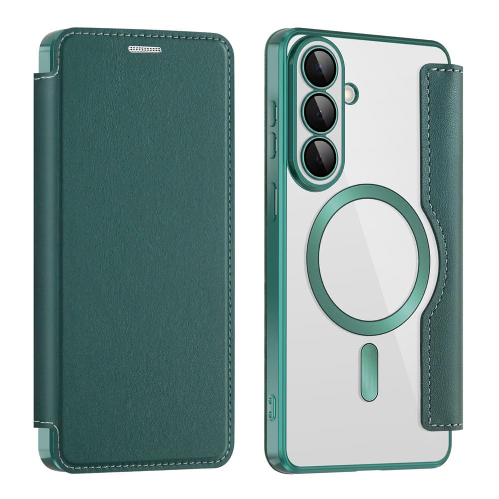 Techsuit - knížkové pouzdro SmartMag - Samsung Galaxy S26 Plus - zelená - náhled 2