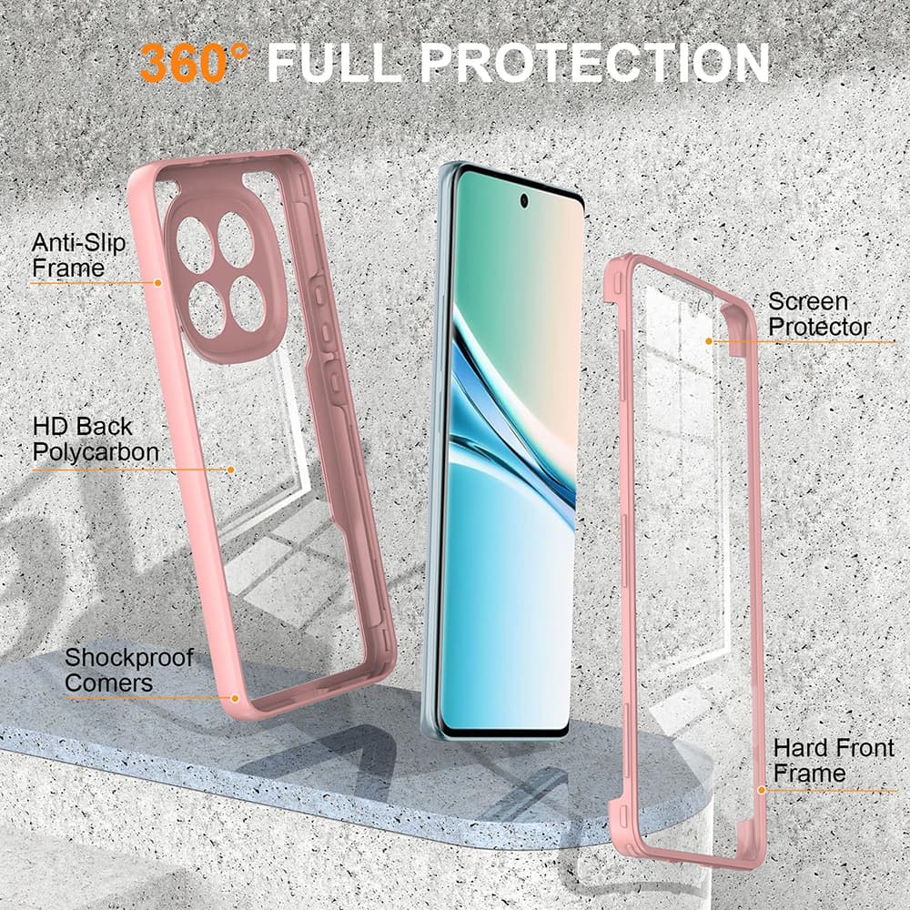 Techsuit - ColorVerse 360 Series + ochrana displeje - Xiaomi Redmi Note 15 4G - růžová - náhled 2