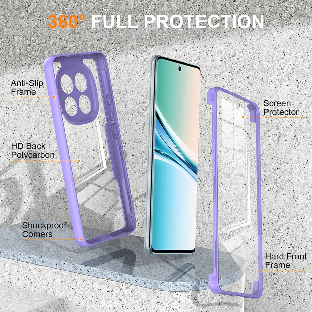 Techsuit - ColorVerse 360 Series + ochranná fólie - Xiaomi Redmi Note 15 5G / Poco M8 5G - fialová - náhled 2