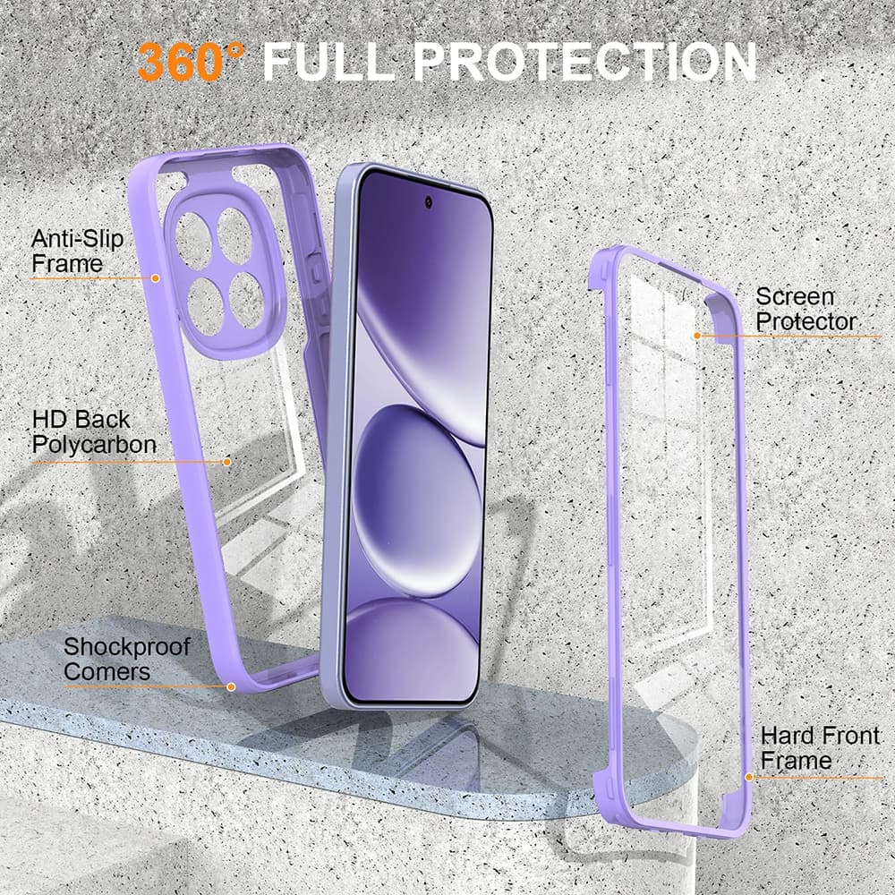 Techsuit - ColorVerse 360 Series + ochranná fólie - Xiaomi Redmi Note 15 Pro 5G - růžová - náhled 2