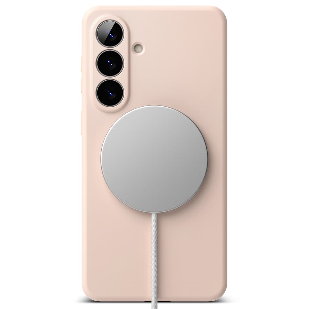 Ringke - Silicone MagSafe - Samsung Galaxy S26 - Pískově růžová - náhled 2