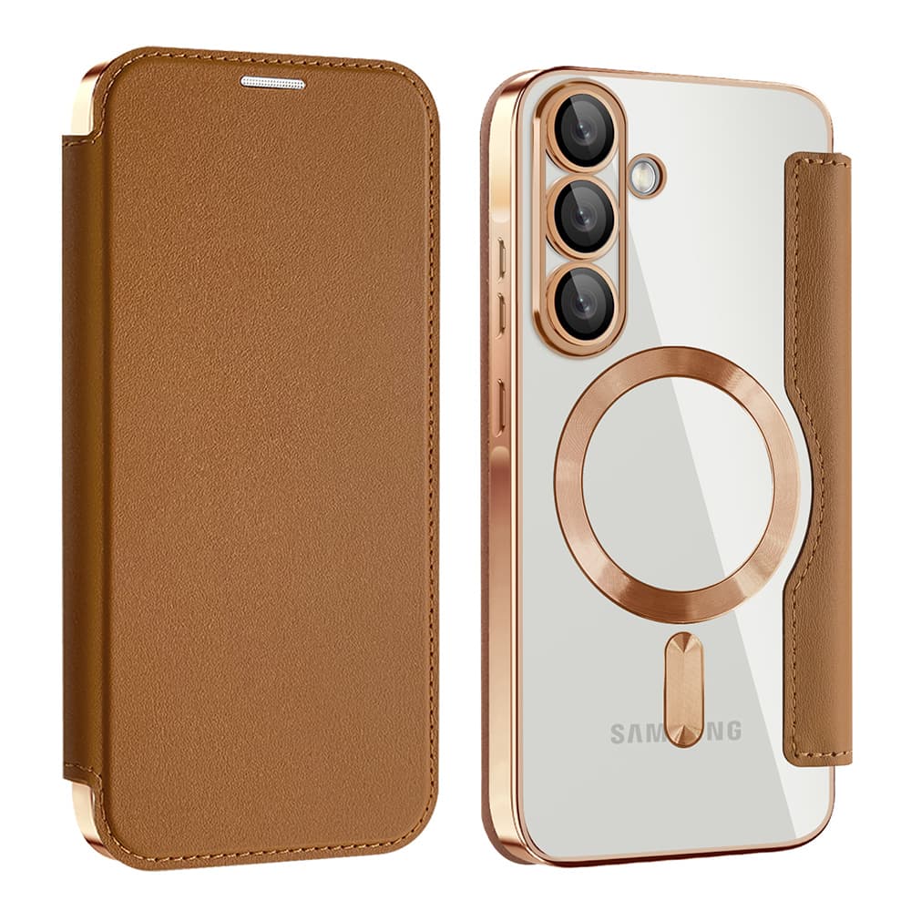 Techsuit - knížkové pouzdro SmartMag pro Samsung Galaxy A37 5Ghnědá - náhled 2