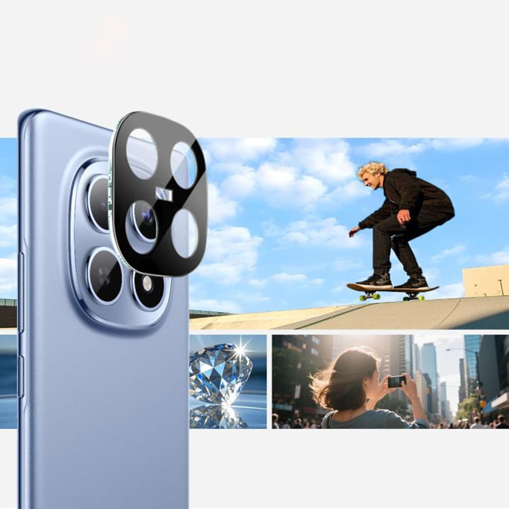 Techsuit - ochranné sklo fotoaparátu - Xiaomi Redmi Note 15 5G / Poco M8 5G - černá - náhled 2
