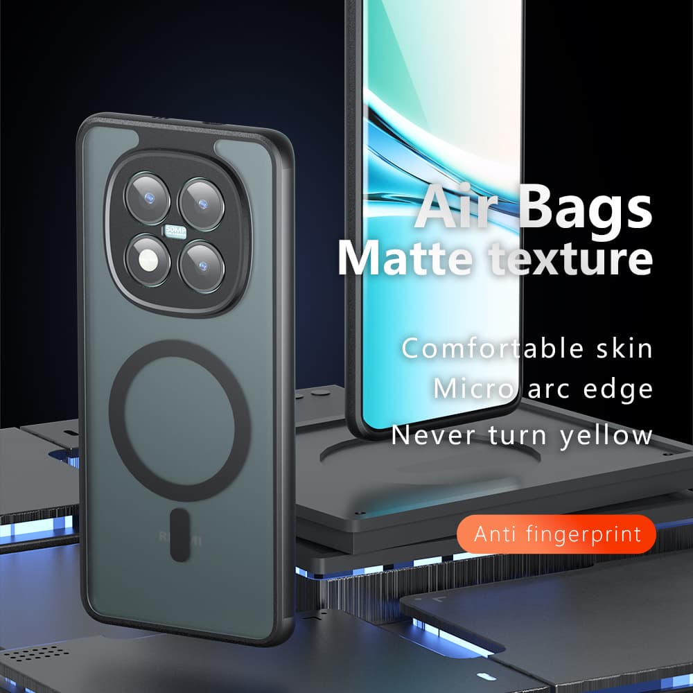 Techsuit - PureFrost MagSafe - Xiaomi Redmi Note 15 Pro 5G - Matná černá - náhled 2