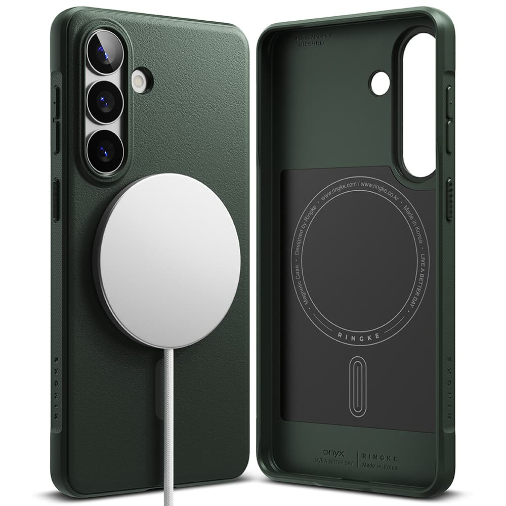 Ringke - Onyx MagSafe - Samsung Galaxy S26 - Tmavě zelená - náhled 2