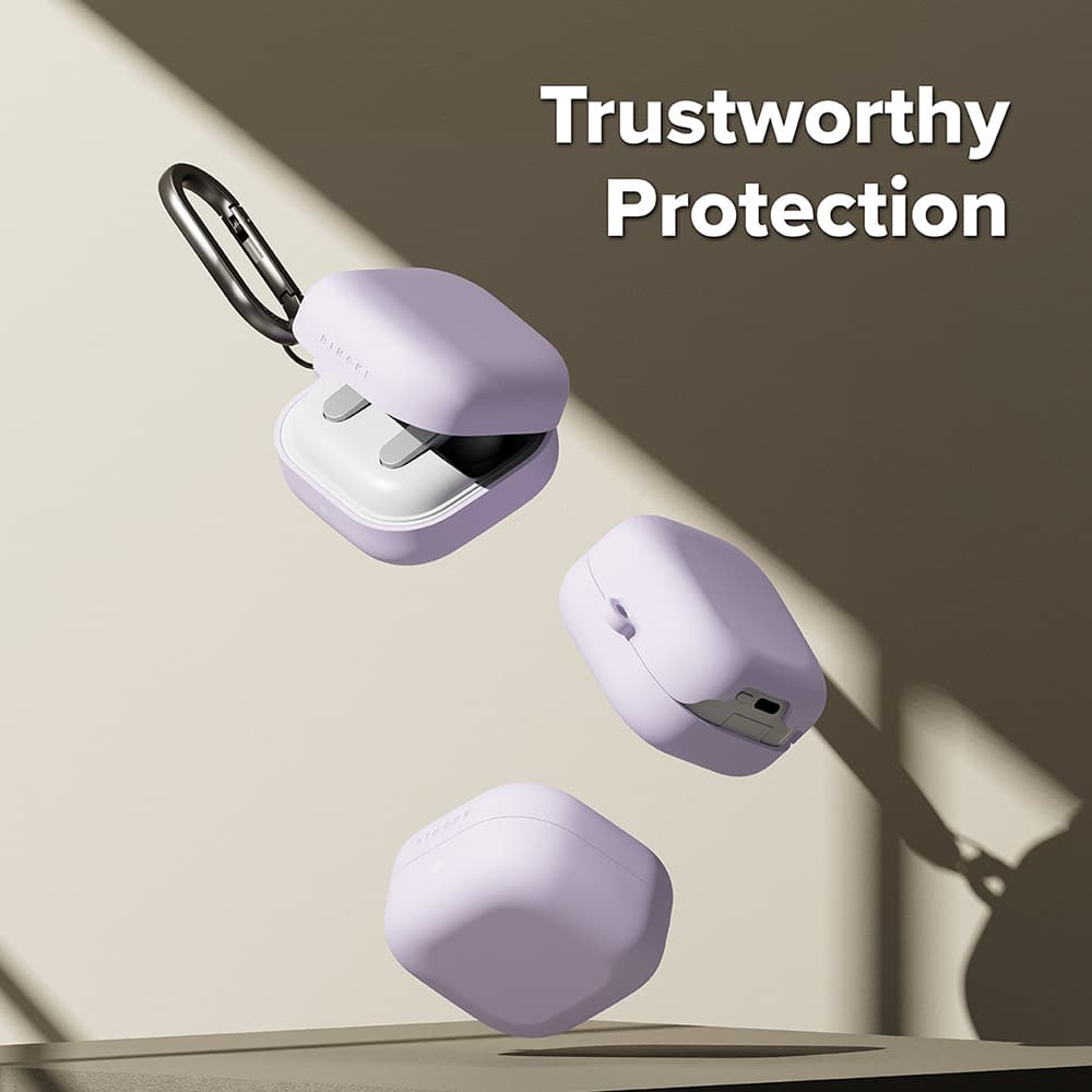 Ringke - Silicone - Samsung Galaxy Buds 4 Pro - Světle fialová - náhled 2