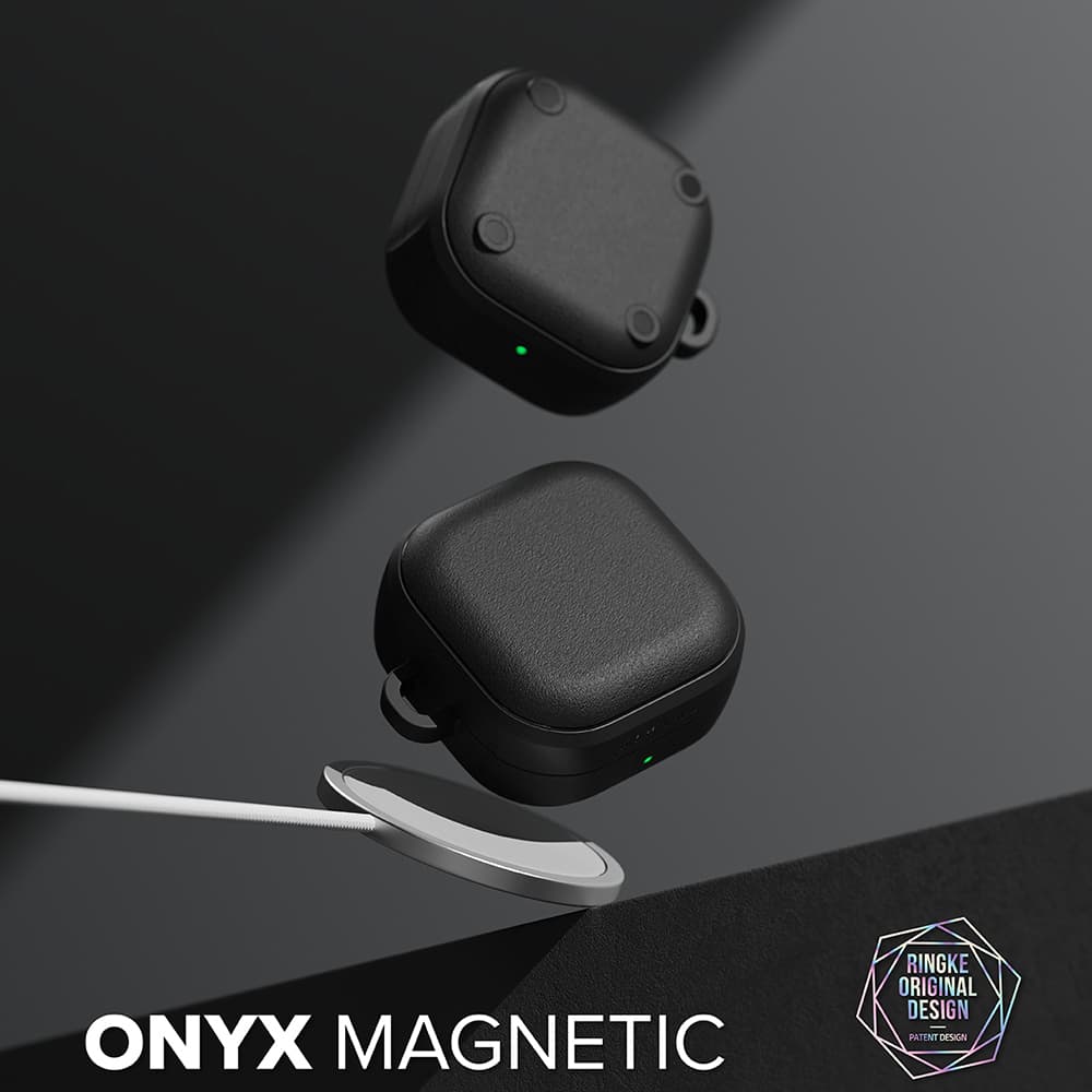 Pouzdro Ringke - Protection Case Onyx Magnetic - Samsung Galaxy Buds 4 / Buds 4 Pro Černé - náhled 2