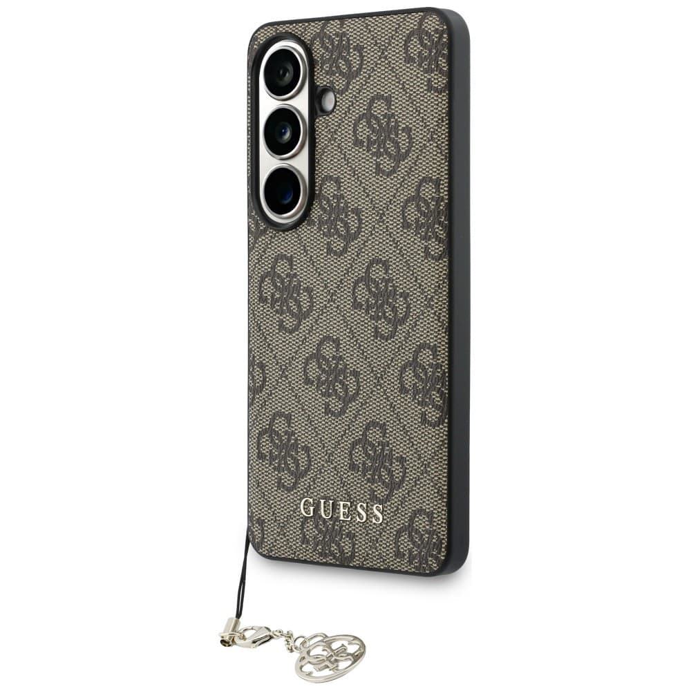 Guess - Kryt Hardcase 4G Classic Logo Charm (GUHMS26SGF4GBR) - Samsung Galaxy S26 - hnědý - náhled 2